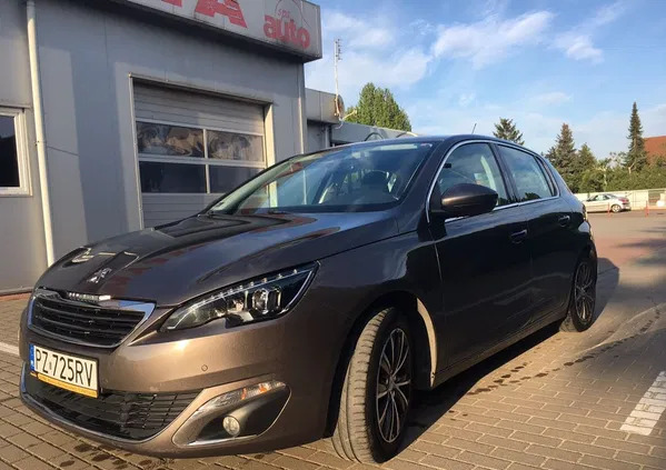 mosina Peugeot 308 cena 32900 przebieg: 141621, rok produkcji 2014 z Mosina